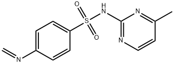 4-(メチレンアミノ)-N-(4-メチル-2-ピリミジニル)ベンゼンスルホンアミド 化学構造式