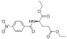 N-(4-ニトロベンゾイル)-D-グルタミン酸ジエチル 化学構造式