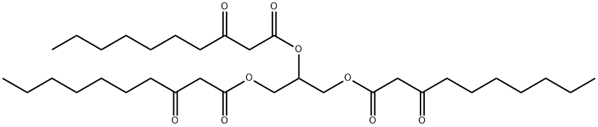 1,2,3-propanetriyl tris(3-oxodecanoate),94236-90-5,结构式
