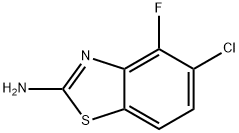 5-氯-4-氟-1,3-苯并噻唑-2-胺, 942473-92-9, 结构式