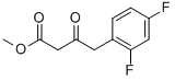 4-(2,4-DIFLUORO-PHENYL)-3-OXO-BUTYRIC ACID METHYL ESTER Struktur