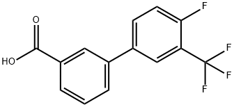 3-(2,5-Bis(trifluoromethyl)phenyl)benzoic acid 结构式