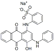 [[9,10-二氢-4-羟基-9,10-二氧-3-(苯基氨基)-1-蒽基]氨基]苯磺酸钠,94248-15-4,结构式