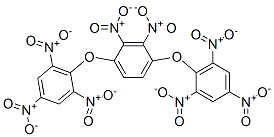 dinitro-1,4-bis(2,4,6-trinitrophenoxy)benzene  Struktur