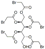 D-glucitol pentakis(bromoacetate) 化学構造式