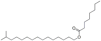 オクタン酸14-メチルペンタデシル 化学構造式