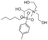 bis(2-hydroxyethyl)(2-hydroxyoctyl)methylammonium toluene-p-sulphonate 结构式