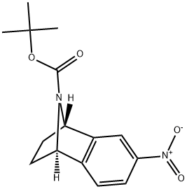 (1R,3S)-1,2,3,4-四氢-6-硝基 -萘-1,4-亚胺-9-羧酸叔丁酯 结构式