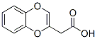 1,4-Benzodioxin-2-acetic  acid 结构式