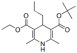 tert-butyl ethyl 1,4-dihydro-2,6-dimethyl-4-propylpyridine-3,5-dicarboxylate Struktur