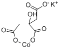 2-ヒドロキシ-1,2,3-プロパントリカルボン酸/コバルト(II)/カリウム,(1:x:x) 化学構造式