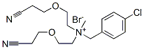 (p-chlorobenzyl)bis[2-(2-cyanoethoxy)ethyl]methylammonium bromide,94276-06-9,结构式