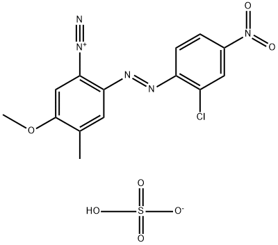 2-[(2-chloro-4-nitrophenyl)azo]-5-methoxy-4-methylbenzenediazonium hydrogen sulphate,94276-13-8,结构式