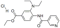 ethyl 3-(diethylamino)-4-[(3-pyridylcarbonyl)amino]benzoate monohydrochloride|