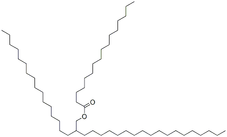 2-hexadecylicosyl palmitate 结构式