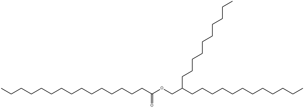 2-decyltetradecyl palmitate Structure