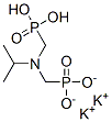 dipotassium dihydrogen [[(1-methylethyl)imino]bis(methylene)]bisphosphonate,94278-04-3,结构式