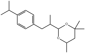 4,4,6-trimethyl-2-[1-methyl-2-[4-(1-methylethyl)phenyl]ethyl]-1,3-dioxane,94291-56-2,结构式