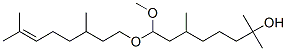 8-[(3,7-dimethyl-6-octenyl)oxy]-8-methoxy-2,6-dimethyloctan-2-ol,94291-86-8,结构式