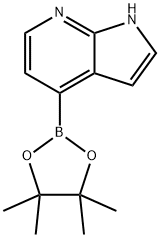 1H-Pyrrolo[2,3-b]pyridine, 4-(4,4,5,5-tetramethyl-1,3,2-dioxaborolan-2-yl)- Struktur