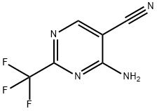 2-三氟甲基-4-氨基嘧啶-5-腈, 943-25-9, 结构式