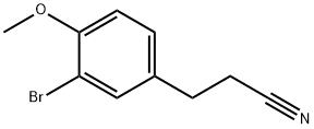 3-(3-溴-4-甲氧基苯基)丙腈,943-66-8,结构式