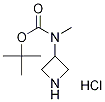 Carbamic acid, N-3-azetidinyl-N-methyl-, 1,1-dimethylethyl ester, hydrochloride (1:1) Struktur