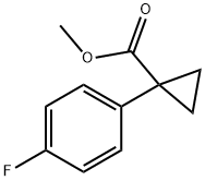 Methyl 1-(4-fluorophenyl)cyclopropanecarboxylate Struktur