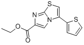 3-(2-THIENYL)IMIDAZO[2,1-B]THIAZOLE-6-CARBOXYLIC ACID ETHYL ESTER 化学構造式