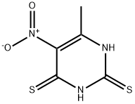 6-methyl-5-nitropyrimidine-2,4(1H,3H)-dithione 化学構造式
