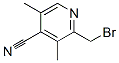 4-Pyridinecarbonitrile,  2-(bromomethyl)-3,5-dimethyl- Structure