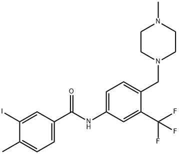 BenzaMide, 3-iodo-4-Methyl-N-[4-[(4-Methyl-1-piperazinyl)Methyl]-3-(trifluoroMethyl)phenyl]- Structure