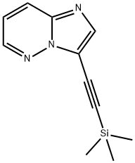 IMidazo[1,2-b]pyridazine, 3-[2-(triMethylsilyl)ethynyl]- Structure
