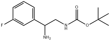 [2-AMINO-2-(3-FLUORO-PHENYL)-ETHYL]-CARBAMIC ACID TERT-BUTYL ESTER 结构式