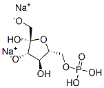 beta-d-Fructofuranose, 6-(dihydrogen phosphate), disodium salt Struktur