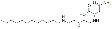 N2-[2-[[2-(dodecylamino)ethyl]amino]ethyl]-L-asparagine 结构式