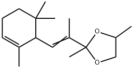 94349-44-7 2,4-dimethyl-2-[1-methyl-2-(2,6,6-trimethyl-2-cyclohexen-1-yl)vinyl]-1,3-dioxolane