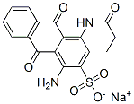 sodium 1-amino-9,10-dihydro-9,10-dioxo-4-[(1-oxopropyl)amino]anthracene-2-sulphonate|