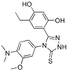 3H-1,2,4-Triazole-3-thione,  4-[4-(dimethylamino)-3-methoxyphenyl]-5-(5-ethyl-2,4-dihydroxyphenyl)-2,4-dihydro-|