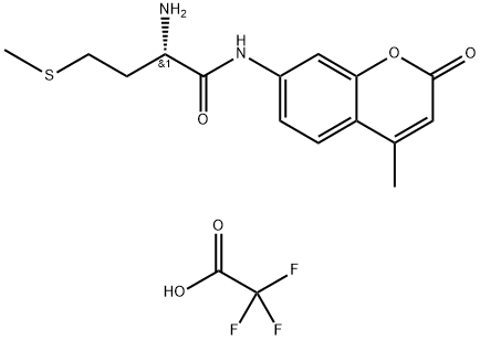 L-METHIONINE 4-METHYL-7-COUMARINYLAMIDE TRIFLUOROACETATE Struktur