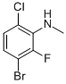 BENZENAMINE,3-BROMO-6-CHLORO-2-FLUORO-N-METHYL- Struktur