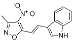 1H-Indole,  3-[2-(3-methyl-4-nitro-5-isoxazolyl)ethenyl]- Structure