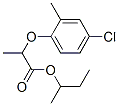 1-methylpropyl 2-(4-chloro-2-methylphenoxy)propionate 结构式