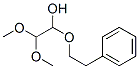 2,2-ジメトキシ-1-(2-フェニルエトキシ)エタノール 化学構造式