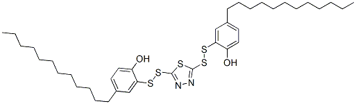 2,2'-[1,3,4-thiadiazole-2,5-diylbis(dithio)]bis[4-dodecylphenol]|