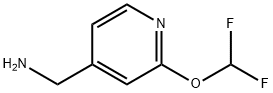 (2-(DIFLUOROMETHOXY)PYRIDIN-4-YL)METHANAMINE, 943894-77-7, 结构式