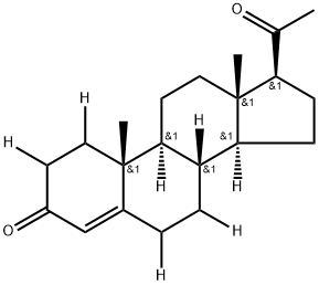 (1,2,6,7-3H[N])-PROGESTERONE 化学構造式
