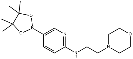 2-(2-MORPHOLINOETHYLAMINO)PYRIDINE-5-BORONIC ACID, PINACOL ESTER Structure