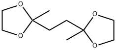 2,2'-エチレンビス(2-メチル-1,3-ジオキソラン) 化学構造式