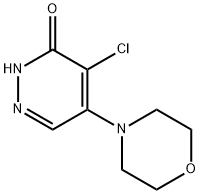 4-氯-5-(4-	吗啉)-3-哒嗪酮, 944-88-7, 结构式
